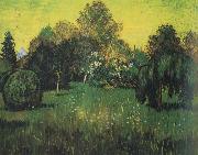 Vincent Van Gogh Public Park with Weeping Willow :The Poet's Garden i (nn04) oil painting picture wholesale